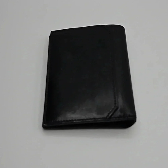 Saint Laurent Paris Credit Card Wallet Black Embossed Leather - Picture 7 of 12